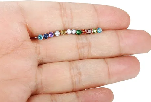 Miniatura 7 de Jstyle Jewelry Stainless Steel Womens CZ Stud Earings Set Piercing 12 Pairs