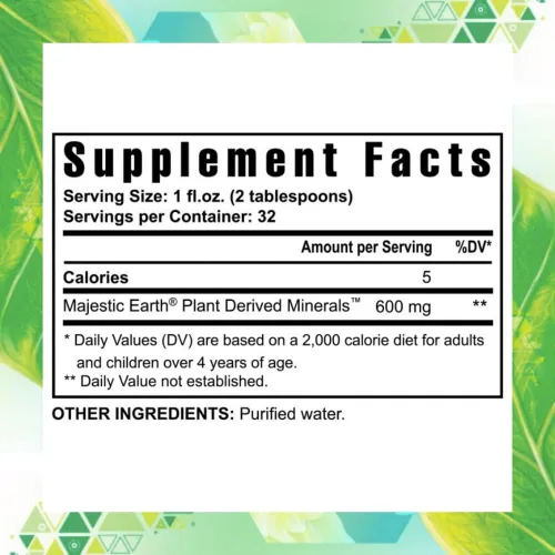 Miniatura 2 de Youngevity Minerales líquidos derivados de plantas, más de 77 minerales naturales sin alterar, 19,000 mg de sólidos minerales vegetales, esquisto