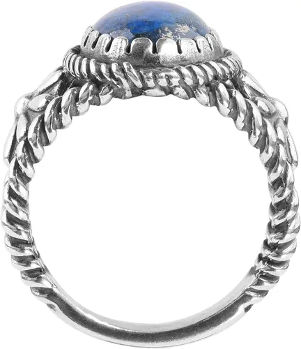 Miniatura 3 de American West Jewelry Anillo de plata de ley para mujeres y hombres, elección de piedras preciosas de inspiración nativa, tallas 5 a 13