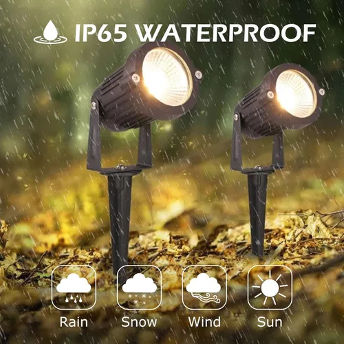 Miniatura 3 de REEGOLD Luces de paisaje de bajo voltaje para exteriores: 7W 700LM Iluminación LED de paisaje con conectores para árbol jardín patio camino Focos