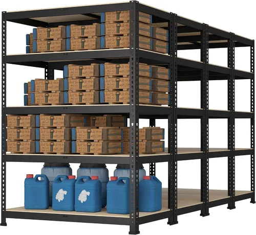 Miniatura 12 de Prilinex Estantes de almacenamiento resistentes de 48 pulgadas de ancho x 18 pulgadas de profundidad x 72 pulgadas de alto, estantería de metal