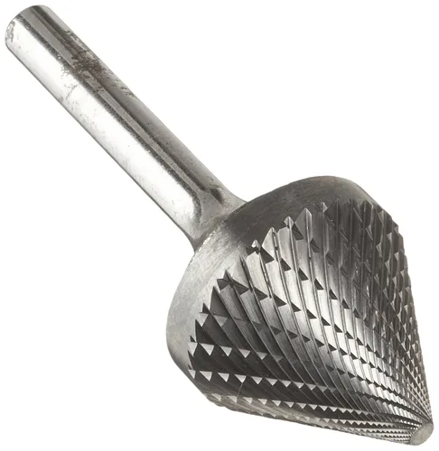 Miniatura 117 de Drill America SA-1 Rebaba de carburo/lima giratoria cilíndrica de doble corte para amoladora de troquel de 1/4" de diámetro x 5/8" de longitud