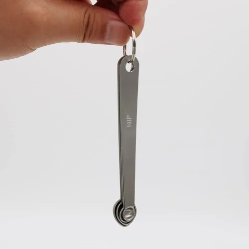 Miniatura 4 de Juego de mini cucharas medidoras, pequeña cucharadita de acero inoxidable para cocinar y hornear, adecuada para pequeñas cantidades de ingredientes