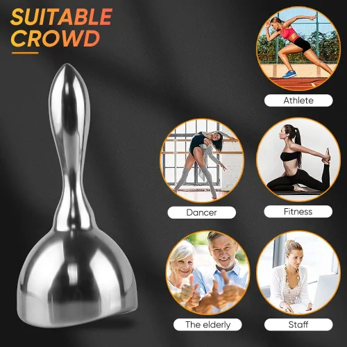 Miniatura 4 de ONUEMP Taza de masaje de acero inoxidable – Ice Gua Sha Muscle Scraper Body Sculpting Cup, Maderoterapia Kit Colombiana para drenaje linfático