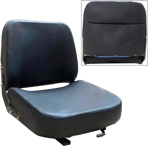 Miniatura 13 de Asiento de suspensión universal para tractor, asiento de carretilla elevadora ajustable de 6/5.906 in con pista deslizante, reposabrazos