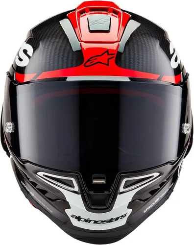 Miniatura 3 de Alpinestars Casco Supertech R10 Element, de fibra de carbono, diseño aerodinámico de cara completa, ventilación y seguridad, certificado DOT y ECE