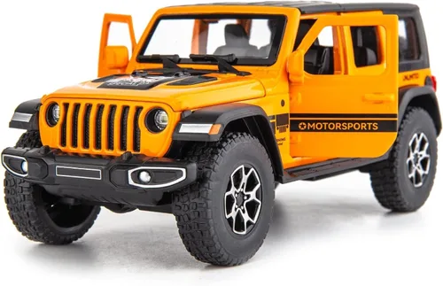 WAKAKAC Compatible para 1/32 Wrangler Coche de Juguete de Aleación Fundido a Presión con tracción hacia atrás Modelo de Coche Coleccionable con Luz