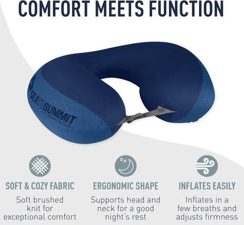 Miniatura 6 de Sea to Summit Aeros Premium Traveller - Almohada inflable para el cuello, color lima