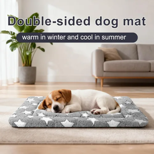 Miniatura 3 de Alfombrilla para Cama de Perro – Almohadilla de Perrera Suave y Cómoda para Jaula – Cama y Almohadilla Duradera para Perros y Gatos – Ideal para Gris