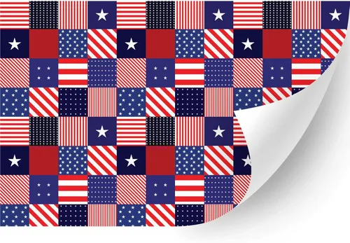 Miniatura 18 de HTV4U American Theme - Vinilo de transferencia de calor con estampado (4 de julio, 18.5 x 12 pulgadas), vinilo para planchar, película de papel