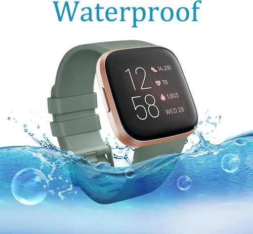 Miniatura 6 de Vancle Correa para Fitbit Versa - Pulsera deportiva de repuesto para mujeres y hombres