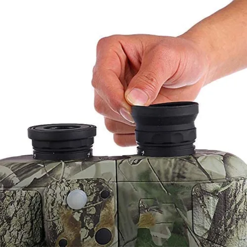Miniatura 3 de Binoculares telescópicos 10X50 Binocular Marino Resistente al Agua con brújula Telescopio Enfoque del Ocular