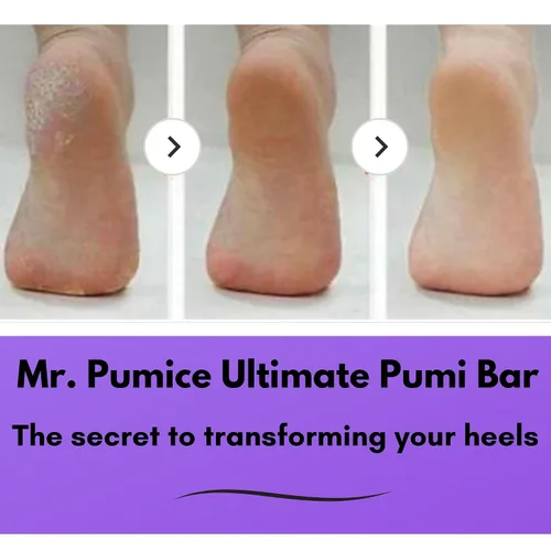 Miniatura 3 de Mr. Pumice Ultimate PUMI Bar 2 en 1 de grano doble (medio + grueso) removedor de callos, piedra de pedicura y lima de pedicura para pies y talones