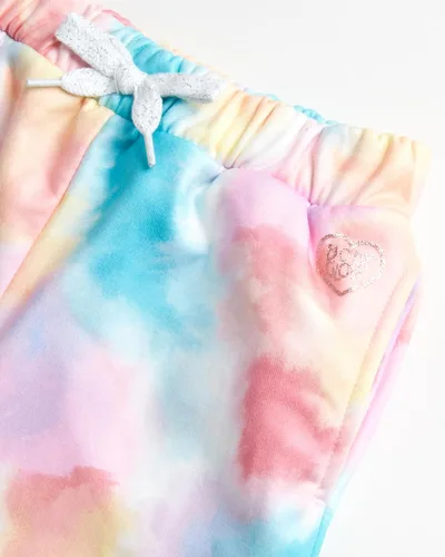 Miniatura 4 de Body Glove Pantalones deportivos para niña, paquete de 4 pantalones deportivos básicos de forro polar (talla 7-12)