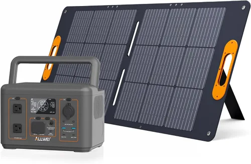 Miniatura 12 de ALLWEI Estación de Energía Portátil 300W, Generador Solar de 280Wh con Toma de CA de Onda Senoidal Pura de 110V, Generador de Batería de Litio