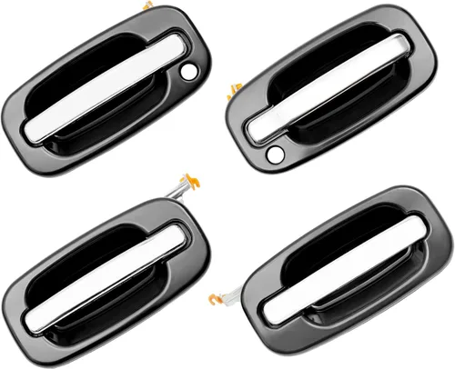 Miniatura 23 de Manija de puerta exterior, compatible con Chevy Silverado Suburban Tahoe Avalanche 1999-2007, GMC Sierra Yukon, Cadillac Escalade, exterior
