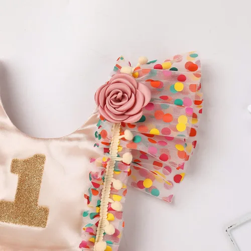 Miniatura 5 de Vestido de princesa para el primer cumpleaños de niña pequeña, vestido vintage de margaritas florales para tartas y sesión de fotos