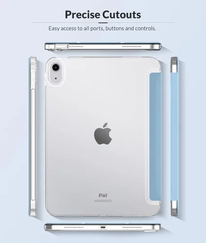 Miniatura 6 de MoKo Funda para Nuevo iPad (A16) 11ª Generación 2025/ 10ª Generación 2022, Funda para iPad de 11 Pulgadas/ 10.9 Pulgadas con Cubierta Trasera Azul