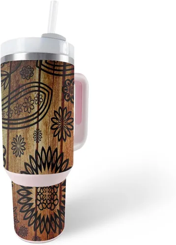 Miniatura 25 de MightySkins Skin - Vaso de vinilo compatible con Stanley The Quencher H2.0 FlowState de 40 onzas, mosaico de cebra, protectora, duradera y única