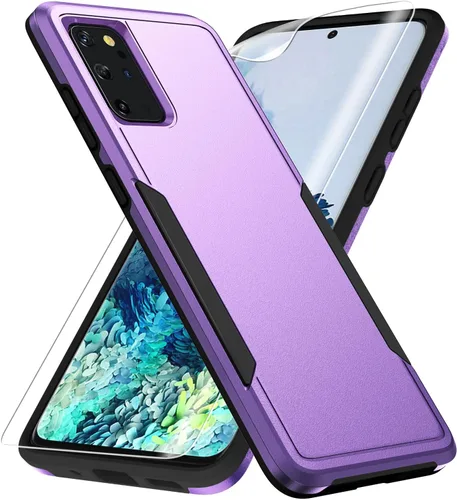Miniatura 8 de Funda para Galaxy S20 Plus, con protector de pantalla HD [prueba de caídas de grado militar] Funda protectora resistente a prueba de golpes