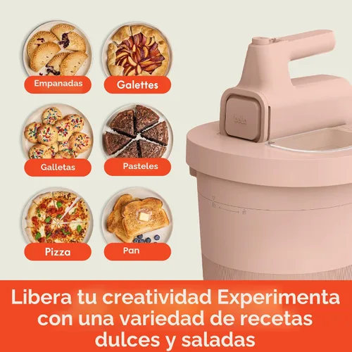 Miniatura 6 de bella Batidora de mano y de pie de 3.5 cuartos, mezcladora eléctrica 2 en 1 con tazón, gancho para masa, batidor y batidor de huevos, mezcladora