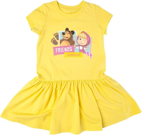 Miniatura 2 de Masha and the Bear Friends Forever - Vestido estampado con cintura elástica cómoda, lavable a máquina