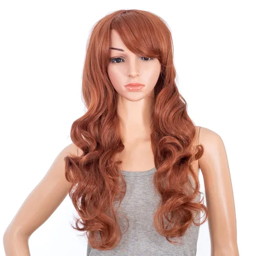 Miniatura 4 de SWACC Peluca larga y rizada de doble garra con clip en cola de caballo sintética pastel colorida para cosplay, peluca de fiesta diaria para mujeres