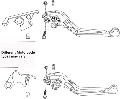 Miniatura 4 de Para BMW F650GS F 650GS 2000 2001 2002 2003 2004 2005 F 650 GS motocicleta CNC freno embrague palanca+0.866 in empuñaduras manillar motocicleta