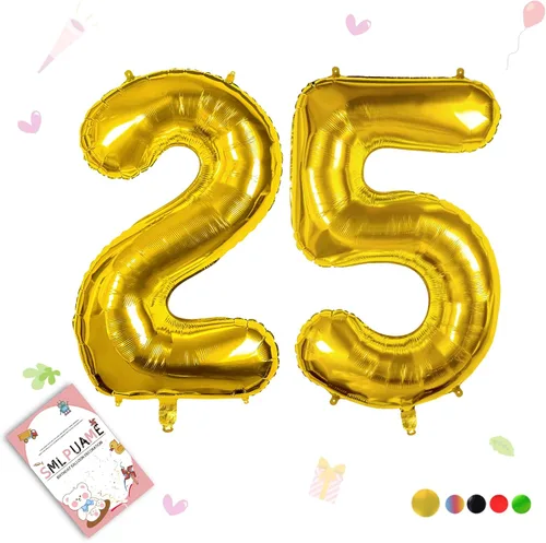 Miniatura 213 de Globos de números de 40 pulgadas del 0 al 9 dorados grandes del número 0, globos digitales para suministros de decoración de celebración de fiesta