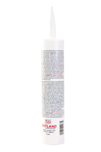 Miniatura 2 de Rutland Products Cartucho de mortero para chimenea, 10.3 onzas líquidas, sin tamaño, negro-63