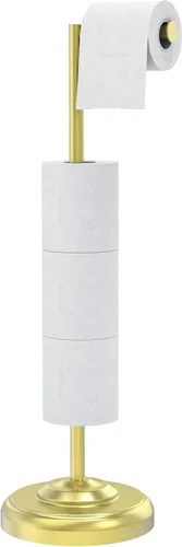 Miniatura 12 de Soporte de papel higiénico, soporte de papel higiénico de níquel cepillado, diseño pivotante y base ponderada estable de acero inoxidable SUS304