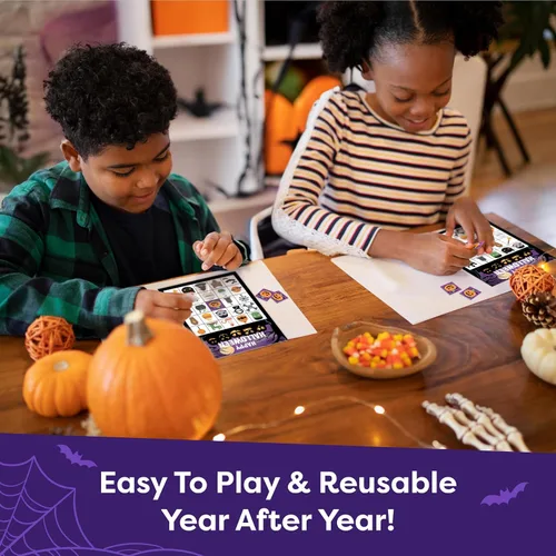 Miniatura 6 de Juegos de Halloween para fiestas infantiles, juego de bingo de Halloween para niños con hasta 30 jugadores, juegos de fiesta de Halloween
