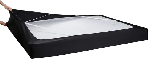 Miniatura 13 de Elegant Comfort Funda de somier, cómoda y elástica en 4 direcciones, alternativa de punto para falda de cama, ultrasuave, sin arrugas, individual