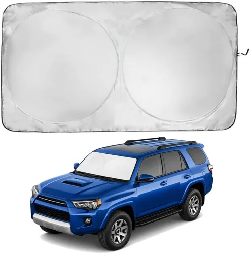 Miniatura 145 de Kinder Fluff Parasol para parabrisas Protección solar reflectante patentada para automóvil, certificado 99% de bloqueo UVR, interior fresco