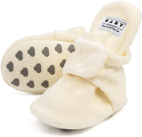 Miniatura 104 de Sawimlgy - Botines de algodón antideslizantes para recién nacido, con agarre, para cuna o para el invierno