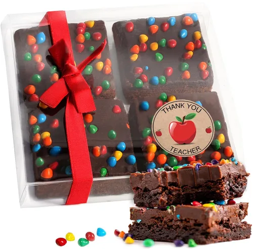 Miniatura 19 de Cesta de regalo de galletas de brownies de Pascua, regalo de comida de chocolate envuelta individualmente para hombres, mujeres y niños, paquete