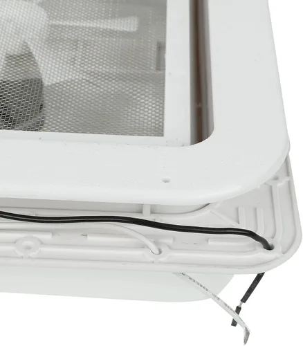 Miniatura 8 de Rejilla de ventilación de techo de 14 pulgadas para caravana, remolque, tapa blanca universal, ventilación de techo con ventilador de ventilación