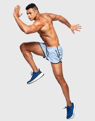 Miniatura 5 de G Gradual Pantalones cortos de correr para hombre de 3 pulgadas de secado rápido para gimnasio, pantalones cortos deportivos con bolsillos