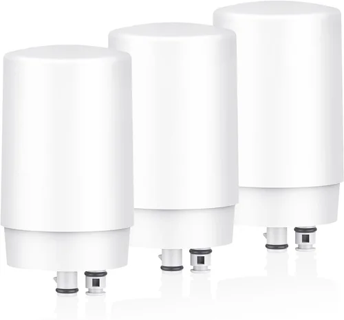Filtro de agua de repuesto para filtro de grifo Brita®, Brita® FR-200, FF-100 Filtro de repuesto de 3 piezas, blanco (FL-7027)