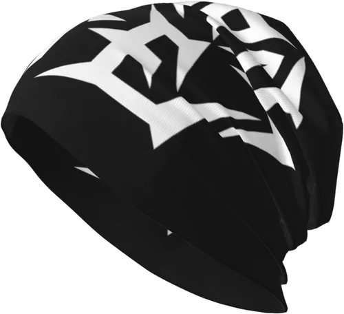 Miniatura 2 de Municipal Band Waste Soft Warm Hat Hombres Mujeres Skull Hat Knit Caps Negro, Negro