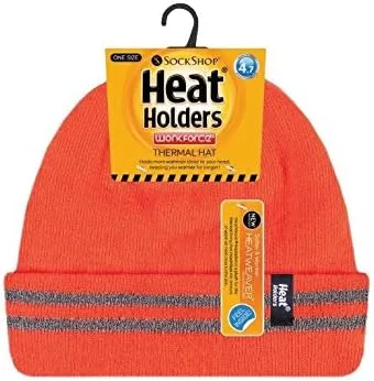 Miniatura 2 de HOAT HOLDERS - Gorra de punto reversible con aislamiento térmico Hi Vis 34 tog talla única