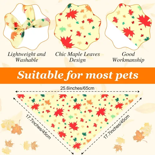 Miniatura 3 de Chunful 100 piezas de bandanas para perros a granel paquete de verano bufanda triangular babero pañuelo conjunto para accesorios de disfraz