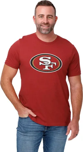 FOCO - Camiseta de manga corta para hombre de la NFL, logotipo principal del equipo en color del equipo