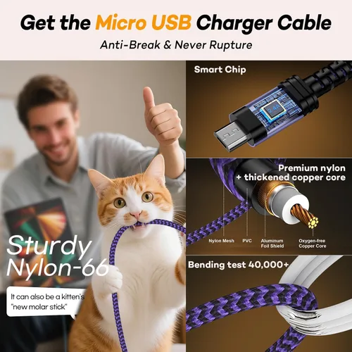 Miniatura 7 de Cargador Kindle para Kindl de repuesto de cable de carga, Paperwhite Amazon Fire HD Tablet 7 8 Paperwhite Fire Charger Cable de bloque de pared