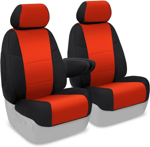 Miniatura 27 de Coverking Custom Fit Center 50/50 - Funda de asiento de cubo para modelos seleccionados Chevrolet Suburban 1500/2500, neopreno (negro)