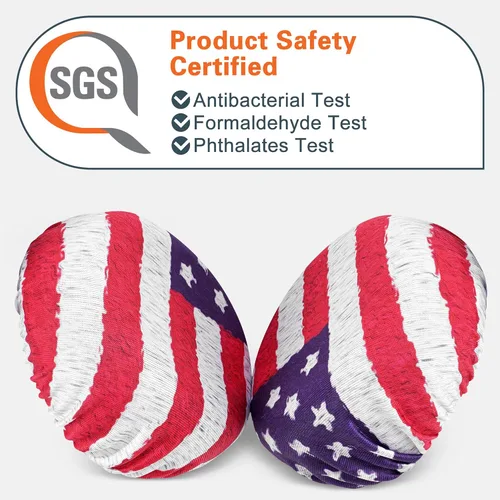 Miniatura 3 de Geekria 2 pares de fundas para auriculares de tela flexible – Certificado de seguridad del producto – Protectores de auriculares lavables