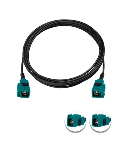 Miniatura 7 de Fakra Z Cable Fakra Z hembra a Fakra Z hembra RF cable coaxial 3.3 pies/3.3 ft Fakra Z hembra vehículo antena cable de extensión RG174 para coche