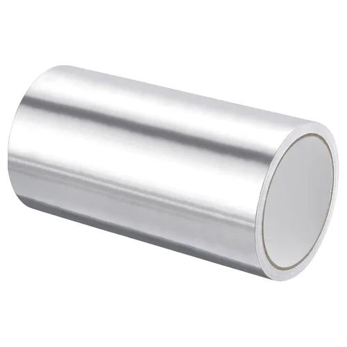 Miniatura 9 de MECCANIXITY Cinta de papel de aluminio, cinta de aluminio de 1.18 pulgadas x 32.8 pies (3.1 mil), cinta HVAC de alta temperatura, cinta de aluminio
