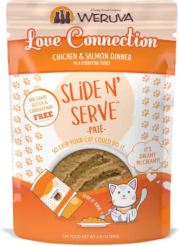 Miniatura 17 de Weruva Slide N' Serve Paté, alimento húmedo para gatos, Let's Make a Meal, cena de cordero y caballa, bolsa de 2.8 oz (80 g) (paquete de 12)