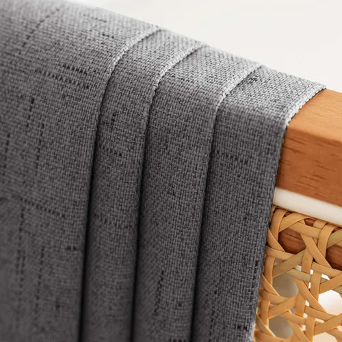 Miniatura 34 de H.VERSAILTEX - Cortina opaca 100 % de lino de 108 pulgadas de largo para dormitorio, con aislamiento térmico, lino texturizado, ahorro de energía